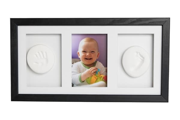 Baby Print Sæt - Ramme med Ler, Sort