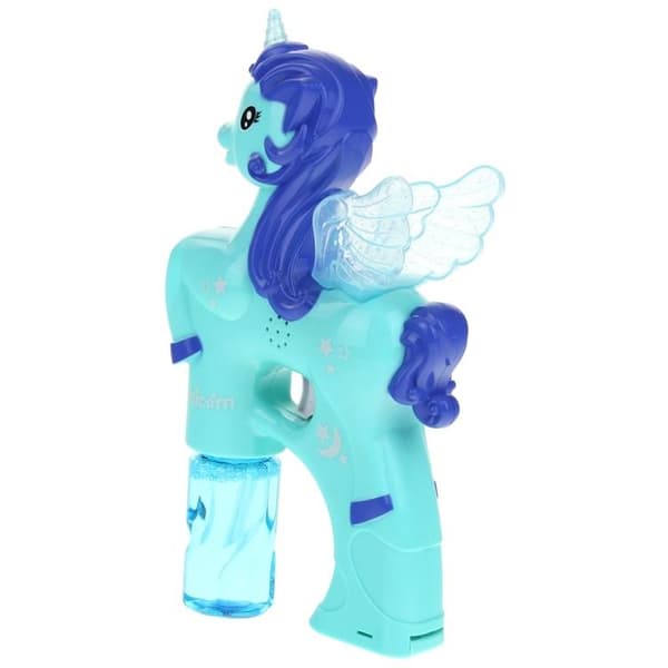 Bubbelpistol, Bubbelmaskin, Enhörningshäst - Blå