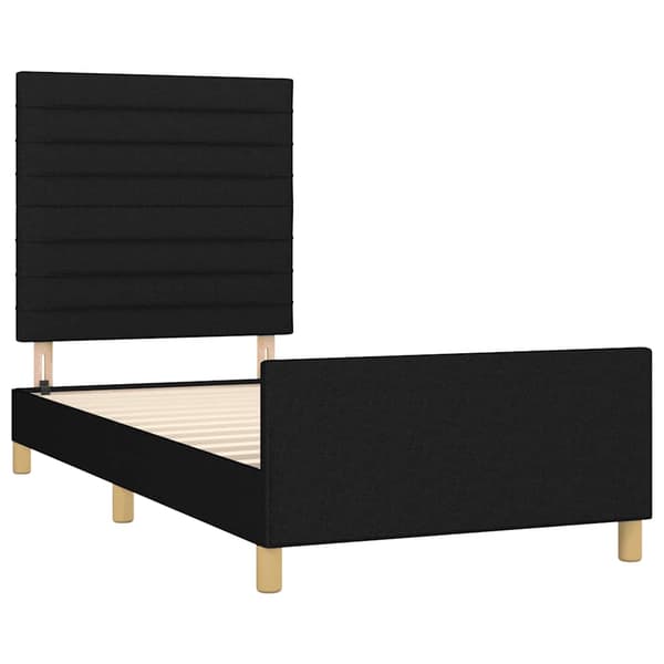 vidaXL sengestel uden madras sort 80x200 cm stof