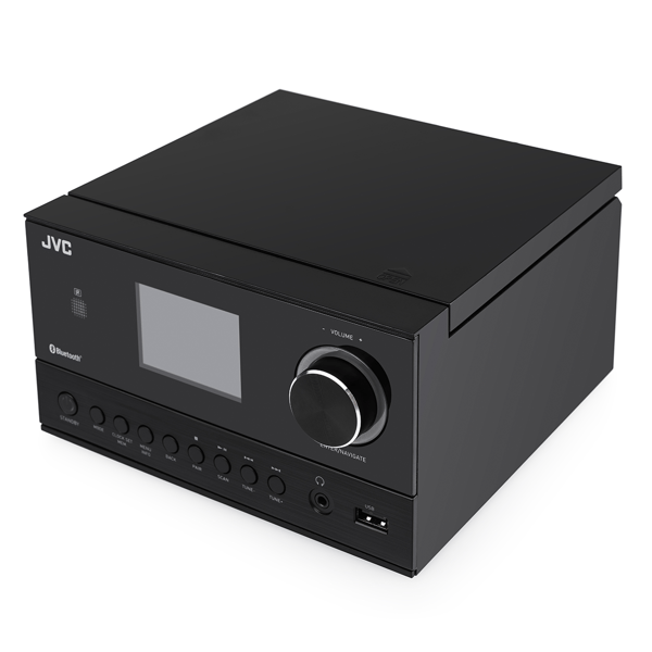 JVC Mini HiFi-system UX-E225B 30 W RMS Bluetooth 5.3 CD USB FM Svart