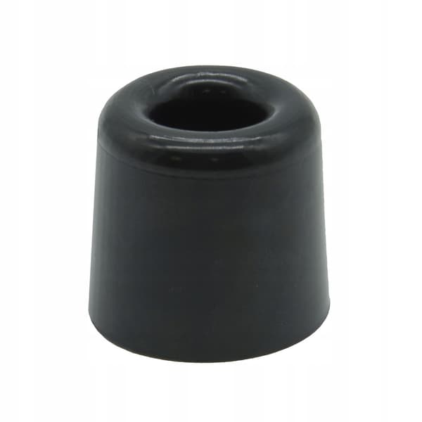 Gulvdørstopper, højde 30 mm, sort, sæt med 5