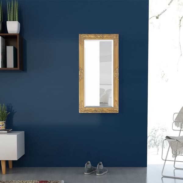 vidaXL Barock väggspegel 100x50 cm guld