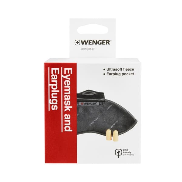 WENGER ØJENBRYN PLUS ØREPROPPER, SORTE 611886