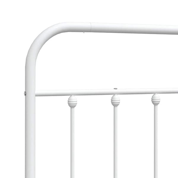 vidaXL metalsengegavl hvid 150 cm