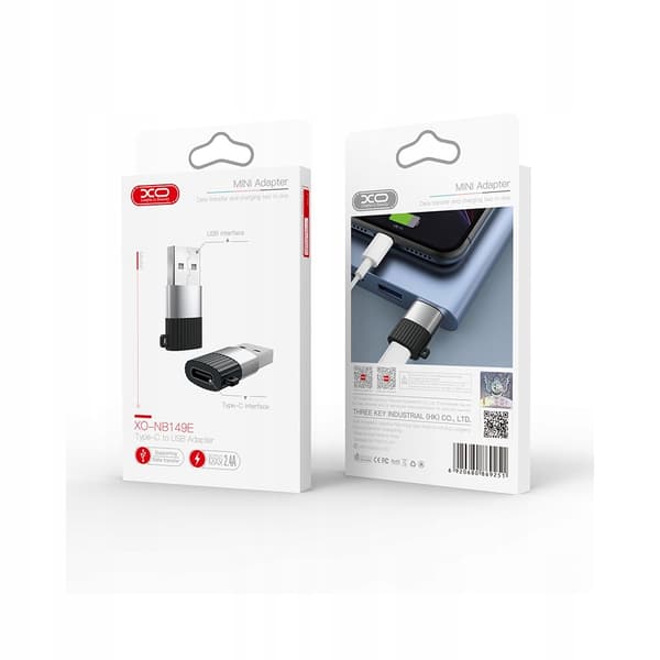XO-adapter NB149-E USB-C - USB sort ADAPTER