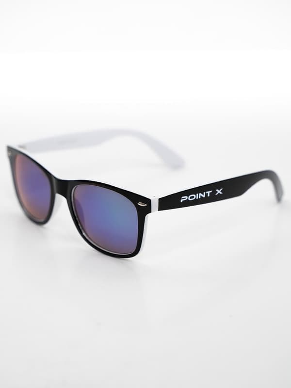Point X Name Contrast Uni Wayfarer Solbriller Sort / Hvid / Blå