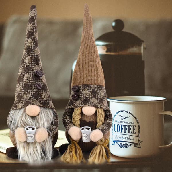 Juldvärg med kaffemugg Julgransprydnad i bohemisk stil