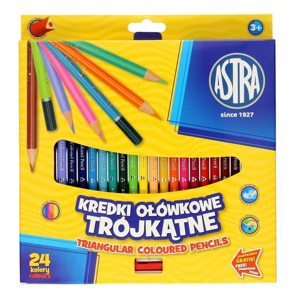 ASTRA kolmiokynät 24 väriä