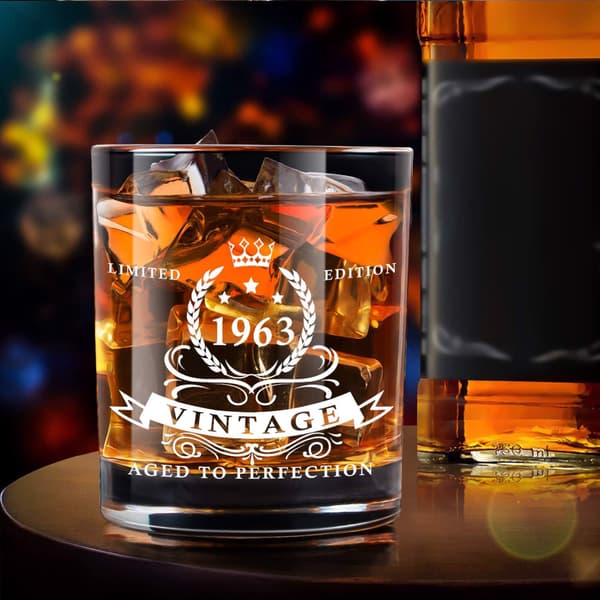 Whiskyglas 1963 fødselsdagsgave