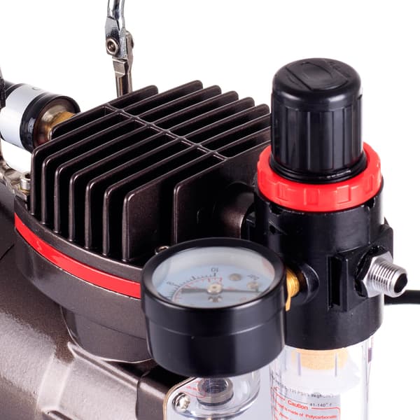 AIRBRUSH KOMPRESSOR EFFEKTIV TYST OLJEFRI PUMP 23L/MIN