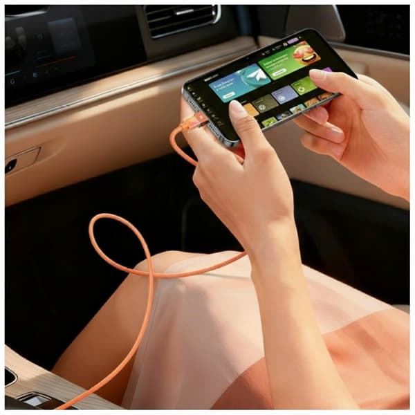 USAMS U93 30W USB-C til Lightning-kabel 1,2m orange
