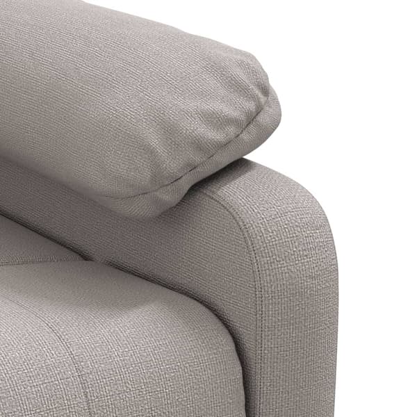 vidaXL Massagestol, Taupe, Tyg