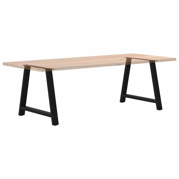 vidaXL sofabordsben, 2 stk., sort, 90x(72-73) cm, stål