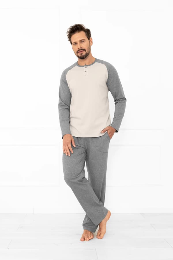 Aleksander herrpyjamas långärmad, långbyxor L