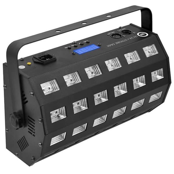 LIGHT4ME UV 24 + STROBE DMX reflektor ultraviolet stroboskop effekt LED