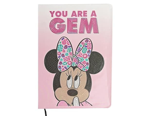 Minnie Mouse Diamantmosaik Notesbog
