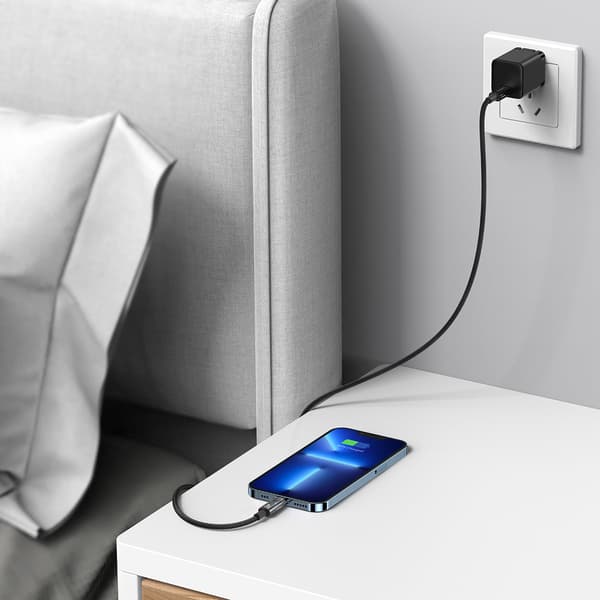 Explorer-sarjan USB-C-kaapeli iPhone Lightning 20W 1m Sininen