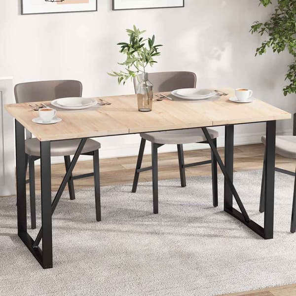 vidaXL Bordsskivor, 3 st, 80x47x2,5 cm, Rektangulära, Furu