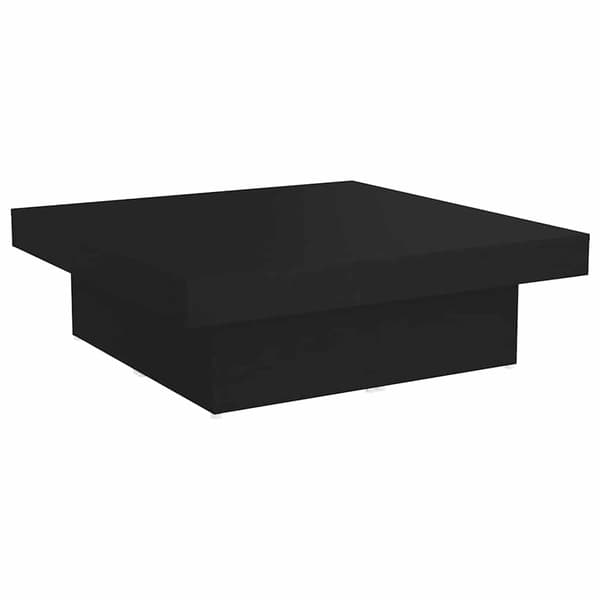 vidaXL sofabord, sort, 90x90x28 cm, træbaseret materiale
