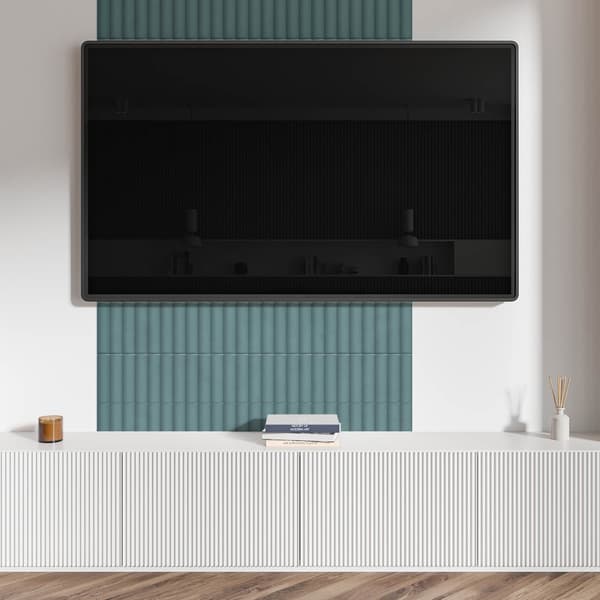 Selvklæbende vinylpanel - Trykt dekoration 100x50 cm parallelle lodrette striber