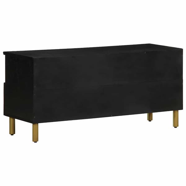 vidaXL TV-bord, sort, 100x33x46 cm