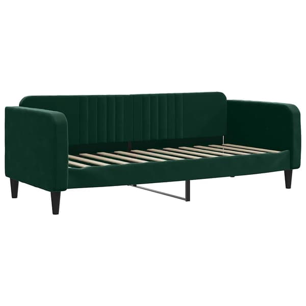 vidaXL Bäddsoffa mörkgrön 80x200cm klädd i sammet