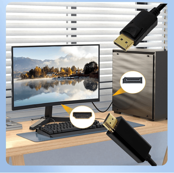 DisplayPort til HDMI-kabel 4K/30 Hz, 3m - LogiLink - Professionel forbindelse for perfekt billede