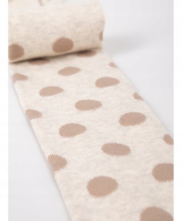 Varma YO! BEIGE BOMULLSTRUMPBYXOR med BRUNA POTATISAR 140/146 £026B