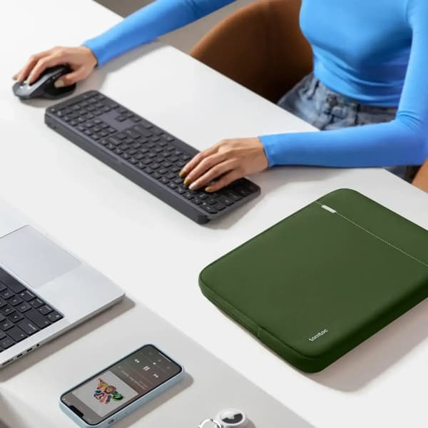 Tomtoc - Defender-A13 Laptop-sleeve til 16 tommer MacBook Pro - MacBook-etui sort