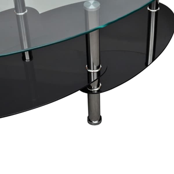 vidaXL Soffbord med exklusiv design, svart