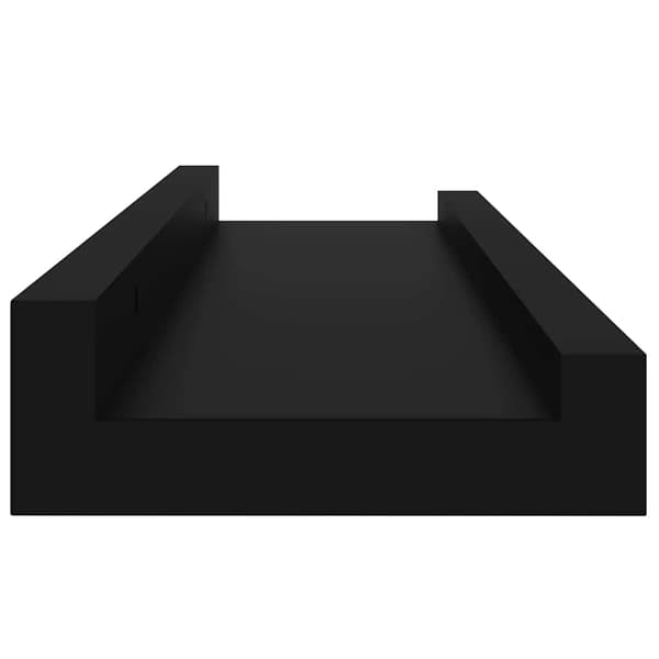 vidaXL væghylder, 4 stk., sorte, 40x9x3 cm