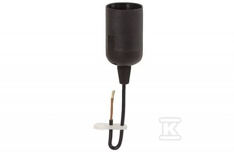 E27-6 lampeholder med sort kabel online