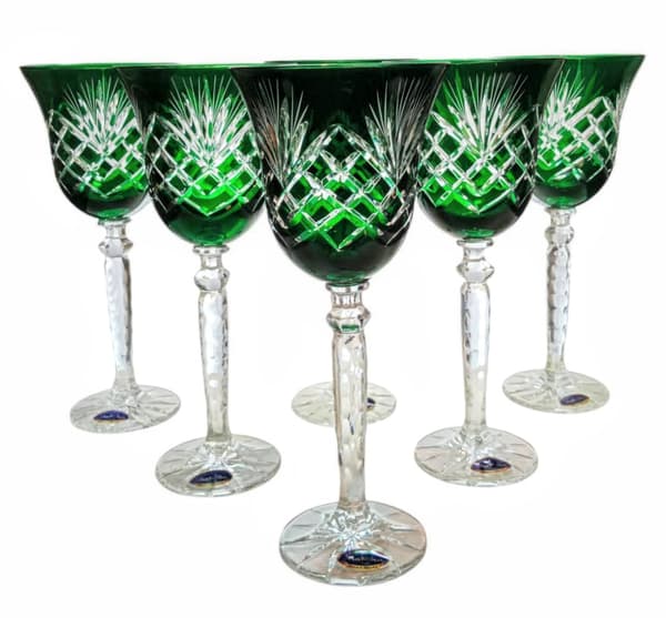 Smaragdkrystalvinglas 280 ml Ananas