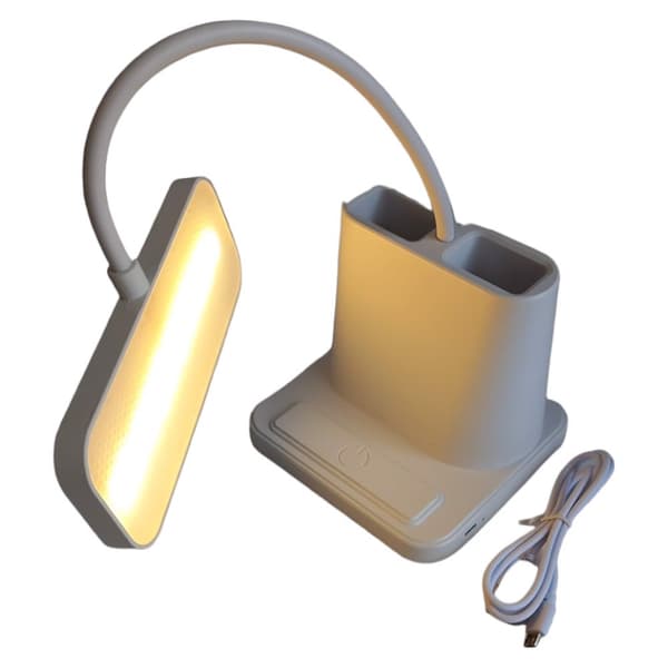 USB-LED-pöytävalaisin työkalulaatikolla, himmennettävä