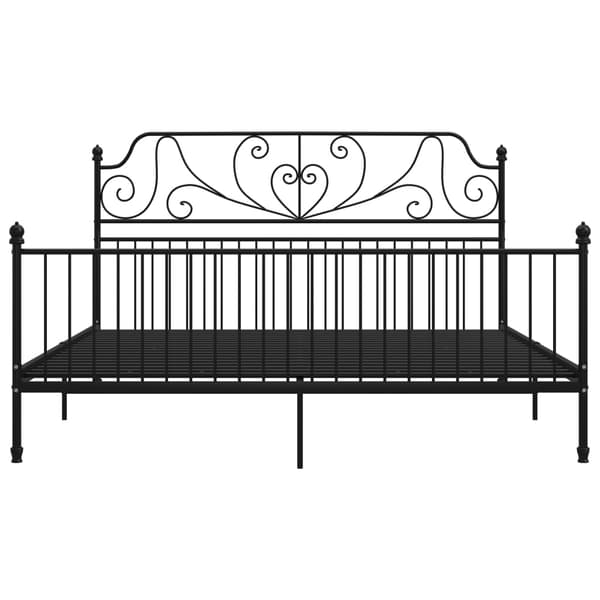 vidaXL sengestel sort metal 180 x 200 cm