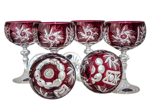 Ruby Crystal Champagneglas 150ml Olivenkværn