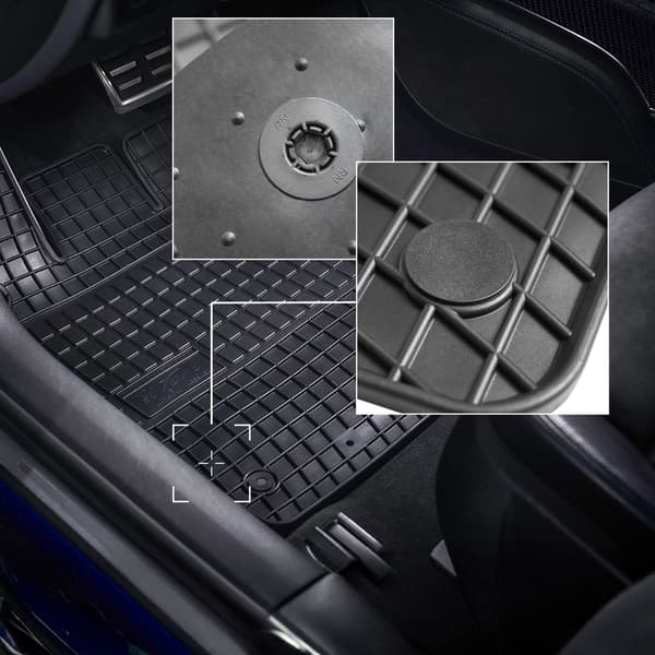 Gummimattor för bilar: Nissan Note I E11 minivan (2006-2012) - grå matchande