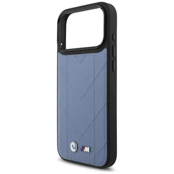 BMW M Quiltet Logo MagSafe-cover til iPhone 17 Pro Max Blå