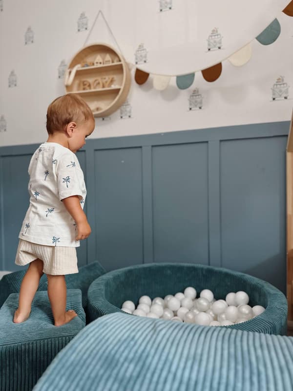 Tør pool 130x30 Corduroy Blå uden bolde