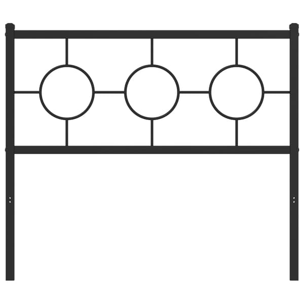 vidaXL metalsengegavl, sort, 100 cm