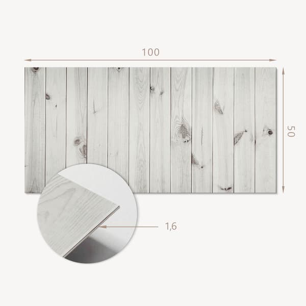 Självhäftande mönstrad vinyldekor för sovrummet 100x50 cm träplankstruktur
