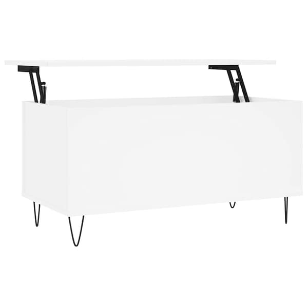 vidaXL Soffbord, Vitt 90x44,5x45 cm, Träbaserat Material