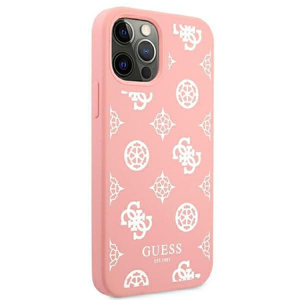 Guess Peony Collection iPhone 12 Pro Max cover, lyserød