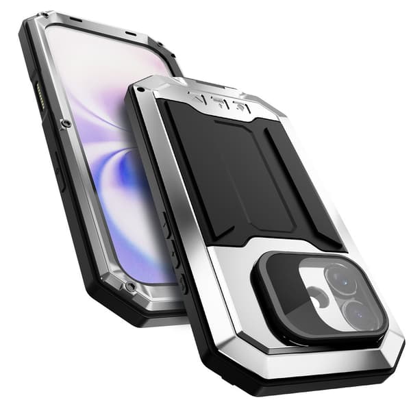 Pansret cover til iPhone 17, R-JUST, sølv