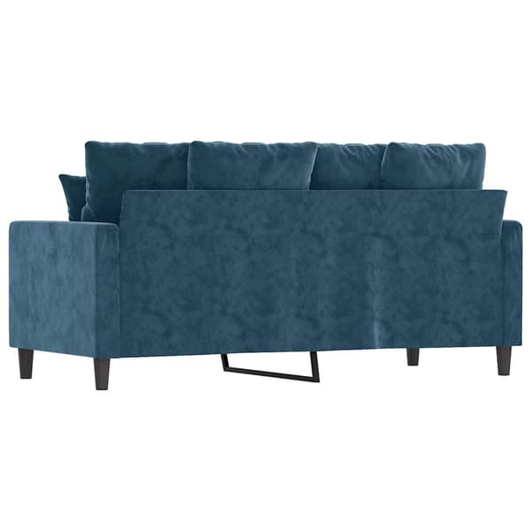 vidaXL 2-sitssoffa blå 140 cm klädd i sammet
