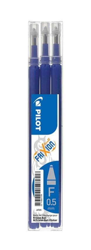 Frixion Clicker täyttökynä 0,5 sininen 3 kpl PILOT