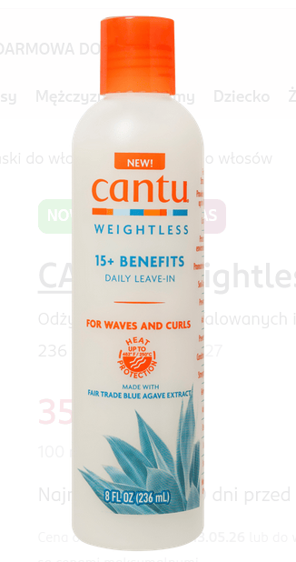 Cantu Weightless 15+ Benefits Leave-in-kräm 236 ml