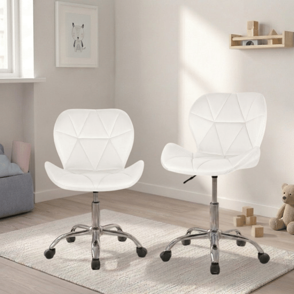 Luca kontorsstol, beige sammet