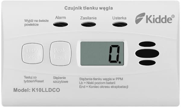 Kidde K10LLDCO kolmonoxiddetektor (KID-K10LLDCO)