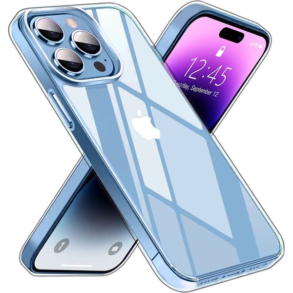 Premium Armor Slim 2mm coversæt til iPhone 14 Pro Max, klar + glas